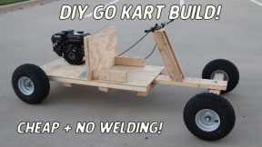 Homemade Wooden Go Kart Build | NO WELDING or Expensive Power Tools!