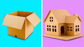 25 INCREDIBLE CARDBOARD CRAFTS TO MAKE AT HOME || Recycling Projects by 5-Minute Decor!