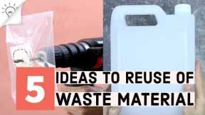 5 Ideas To Reuse of Waste Material | Thaitrick