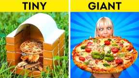 MINI FOOD vs GIANT FOOD || Mouth-Watering Recipes You Should Try