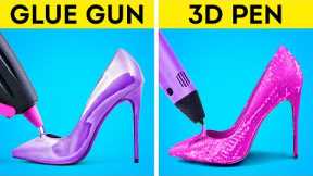 GLUE GUN vs 3D PEN || Priceless Hacks and Crafts For All Occasions