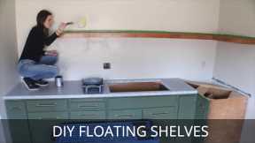 DIY Floating Shelves - SUPER STRONG + THIN