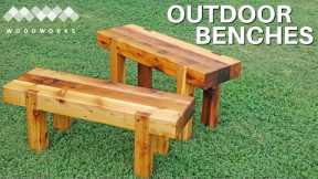 How to Build Outdoor Benches