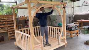 Woodworking Ideas To Improve Your Garden // How To Build A Detailed Wooden Hut - Easy To Do