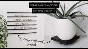 SCRAPS MADE MODERN | Easy Scrap Wood Projects | Letter Board & Plant Stand