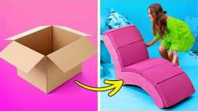 Cheap Cardboard DIY Furniture, Home Decor Crafts And Room Transformation To Make Your Place Cozy