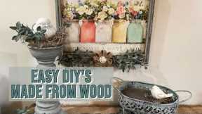 DIY Spring Decor | Budget Friendly | Thrift Flip & Scrap Wood Projects
