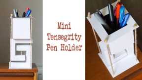 DIY 'Tensegrity' Pen Holder - Made from Cardboard! | Fun Desk Organizer Project