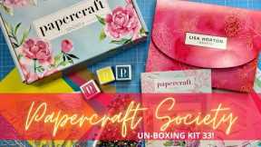 Take a look inside Papercraft Society Kit 33 by LISA HORTON!!!