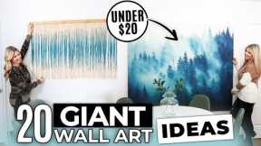 20 Large Wall Art IDEAS that are SUPER AFFORDABLE and CHEAP!!!
