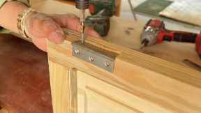 Woodworking Project For Beginners At Home // Build A TV Shelf With The Simplest Method