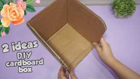 ✔ 2 Handmade Cardboard Box Ideas