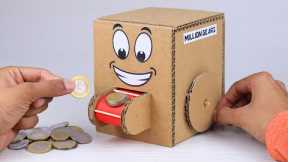 How To Make Coin Bank From Cardboard | Amazing Cardboard Project