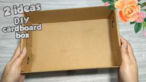 ✔ 2 Handmade Cardboard Shoe Box Ideas