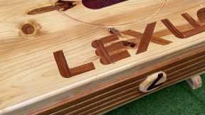Unique Table With Symbolic Meaning Of Lexus // Creative Woodworking Project