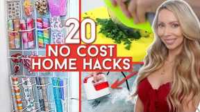 20 NO COST Home Hacks That Will Blow Your Mind!