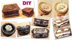 DIY/5 Best cardboard boxes ideas/ Jewelry Boxes /Cardboard craft