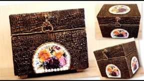 DIY/ Beautiful Jewelry Box | Handmade Box from Cardboard  | Paper craft