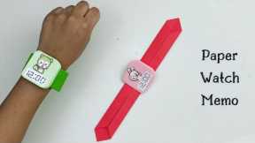 How To Make Easy Paper Watch Memo For Kids / Nursery Craft Ideas / Paper Craft Easy / KIDS crafts