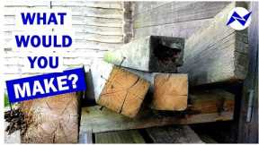 DIY scrap wood furniture ¦ Transforming old fence posts & old  bar stool in to something useful