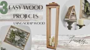 3 Easy Wood Crafts Using Scrap Wood! / Recycling & Upcycling Extra Wood DIY Projects