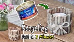 DIY Recycling Ideas: Recycling Tuna Cans Just In 3 Minutes!😱😍 | Recycling Projects | Easy DIY Crafts