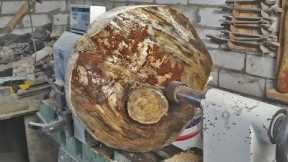 Woodturning - Interesting Project from Pine Firewood