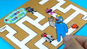 Rainbow Friends Chapter 2 , Cardboard Maze Game , COOL and EASY Paper Craft Ideas