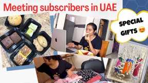 Selling household items & meeting subscribers in UAE 😊 Busy day but one of the best days ♥️