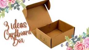 😍💚♻ 3 CARDBOARD BOXES IDEAS (RECYCLING PROJECTS)| Manualidades FÁCILES Y RÁPIDAS con cajas de cartón
