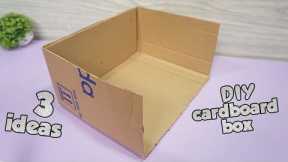 ✔ 3 Handmade Cardboard Box Ideas