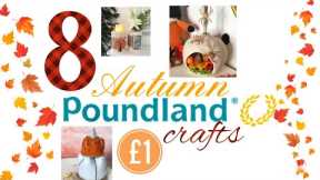 8 POUNDLAND DIYs For Autumn 🍂 | £1 Home Decor YOU CAN MAKE!!