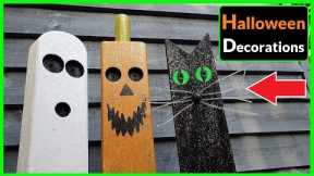 How to Make Wooden Halloween Decorations (Scrap Wood DIY Project)