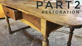 DIY Bog Oak. Table restoration. Part2