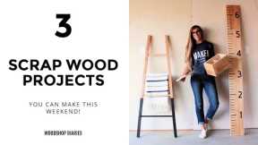 3 EASY Scrap Wood Projects--{Blanket Ladder, Big Ruler, Keepsake Box}