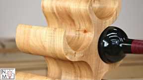 Don't Typically Make This Type of Project | Wood Sculpting Wine Rack