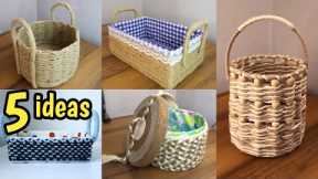 5 Great Handmade ideas With Cardboard and Rope | Craft idea