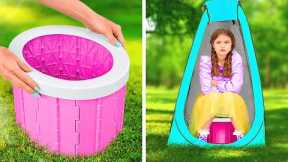 PARENTING TRAVEL HACKS AND CAMPING GADGETS || Must Have DIY Ideas for Smart Parents by 123 GO!