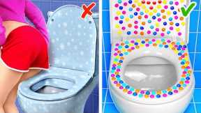 DIY Pop It Toilet!💩 *Creative Parenting Gadgets and Hacks