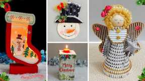 4 Economical Christmas Decoration idea made with Cardboard | DIY Affordable Christmas craft idea🎄208