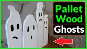 How to Make Halloween Ghost Decorations out of Pallet Wood (DIY Craft Project)