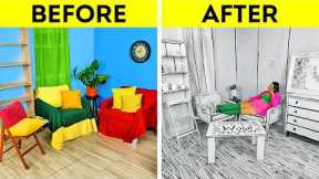 Crazy Room Makeover Challenge || Full Bedroom Transformation