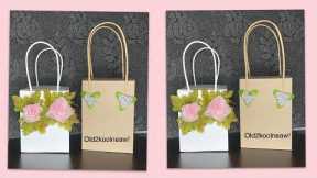 DIY Gift Bag | How To Make A Gift Box / Bag Using Recycled Materials | Trash To Treasure |
