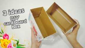 🔊 3 Very Easy Low Cost Handmade Cardboard Box Ideas