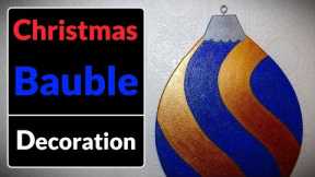 How to Make a DIY Christmas Bauble Decoration (Scrap Wood Project)