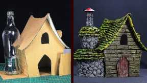DIY Witch House Using Cardboard