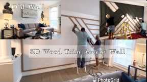 NEW || DIY Accent Wood Trim Wall || Easy Weekend Project || Hugh Impact