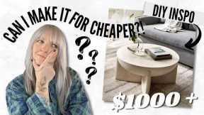 Let's dupe the $1000+ West Elm Lava Stone Coffee Table! | Can I Make It For Cheaper?! | DIY Danie