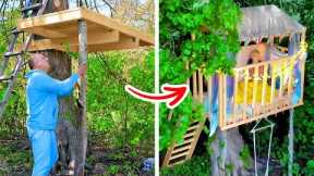 How To Build A Treehouse || Amazing Uses For Wood Pallets