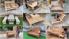 8 Amazingly Perfect Pallet Wood Recycling Projects // Cheap Furniture Design From Wooden Pallets
